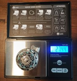 Aztec Calendar Medallion Sterling Silver