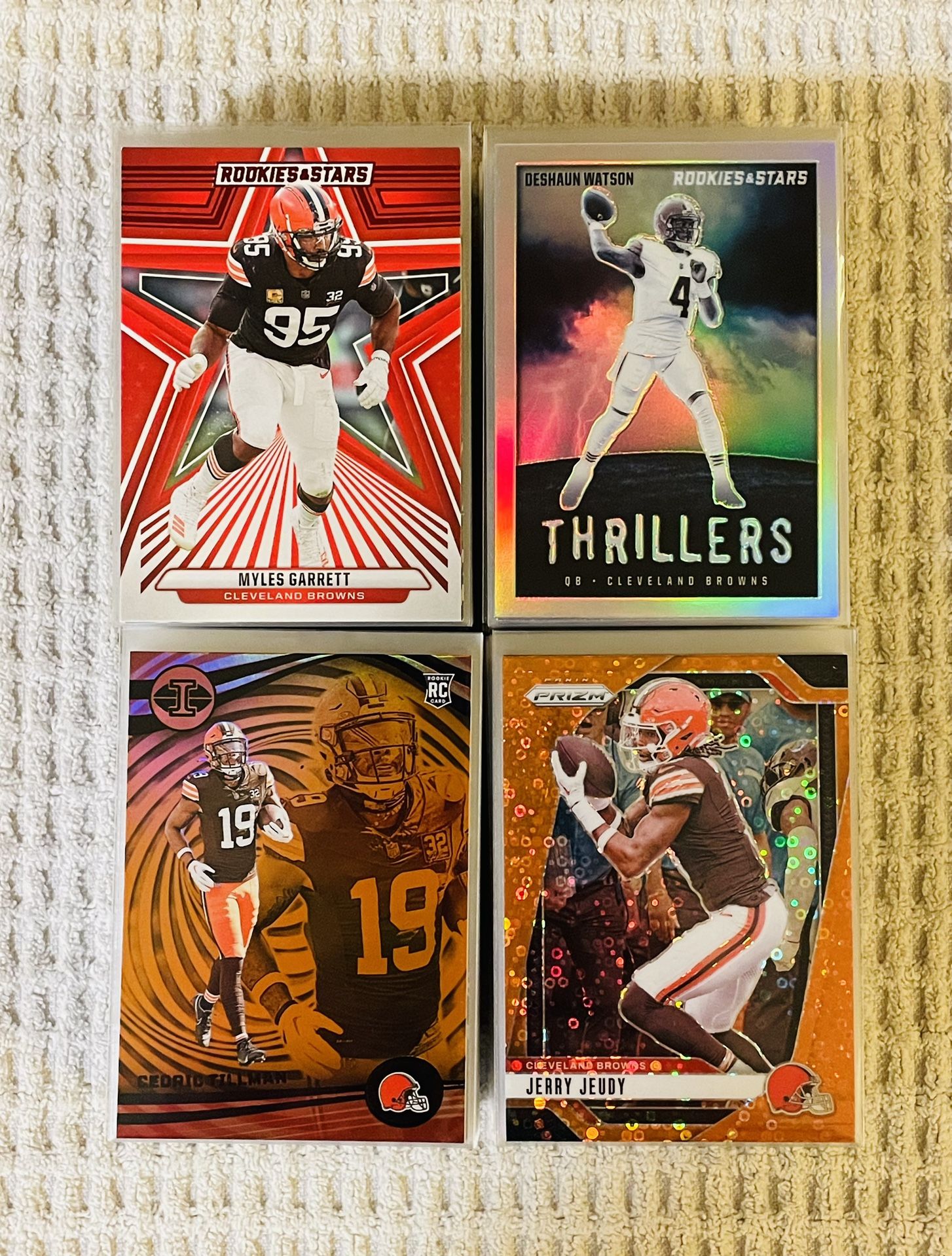 Cleveland Browns 155 Card Football Lot! Rookies, Prizms, Parallels, Memorabilia, Short Prints, Variations & More!