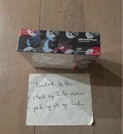 Pokemon Mega Evolution Phantasmal Flames booster packs with Mini Portfolio Display Sealed