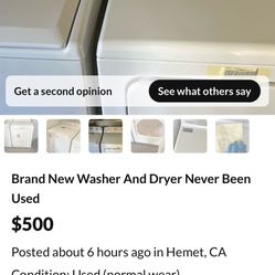 New Washer And Drier 