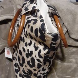 Cheetah Print Top Handle Tote Bag