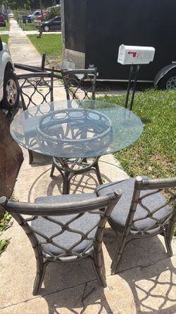 Dining table with four chairs