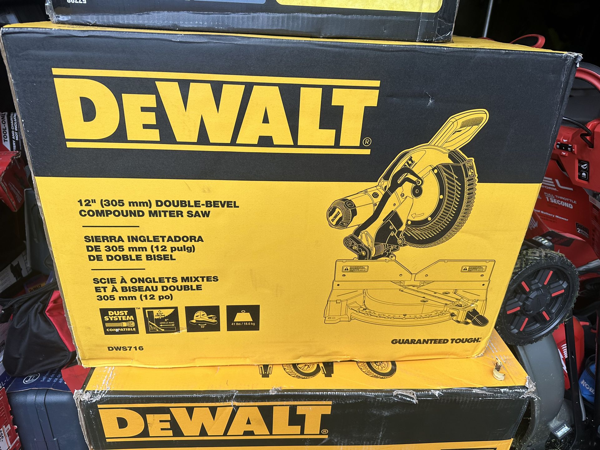 Dewalt 12” Double Bevel Miter Saw (new)