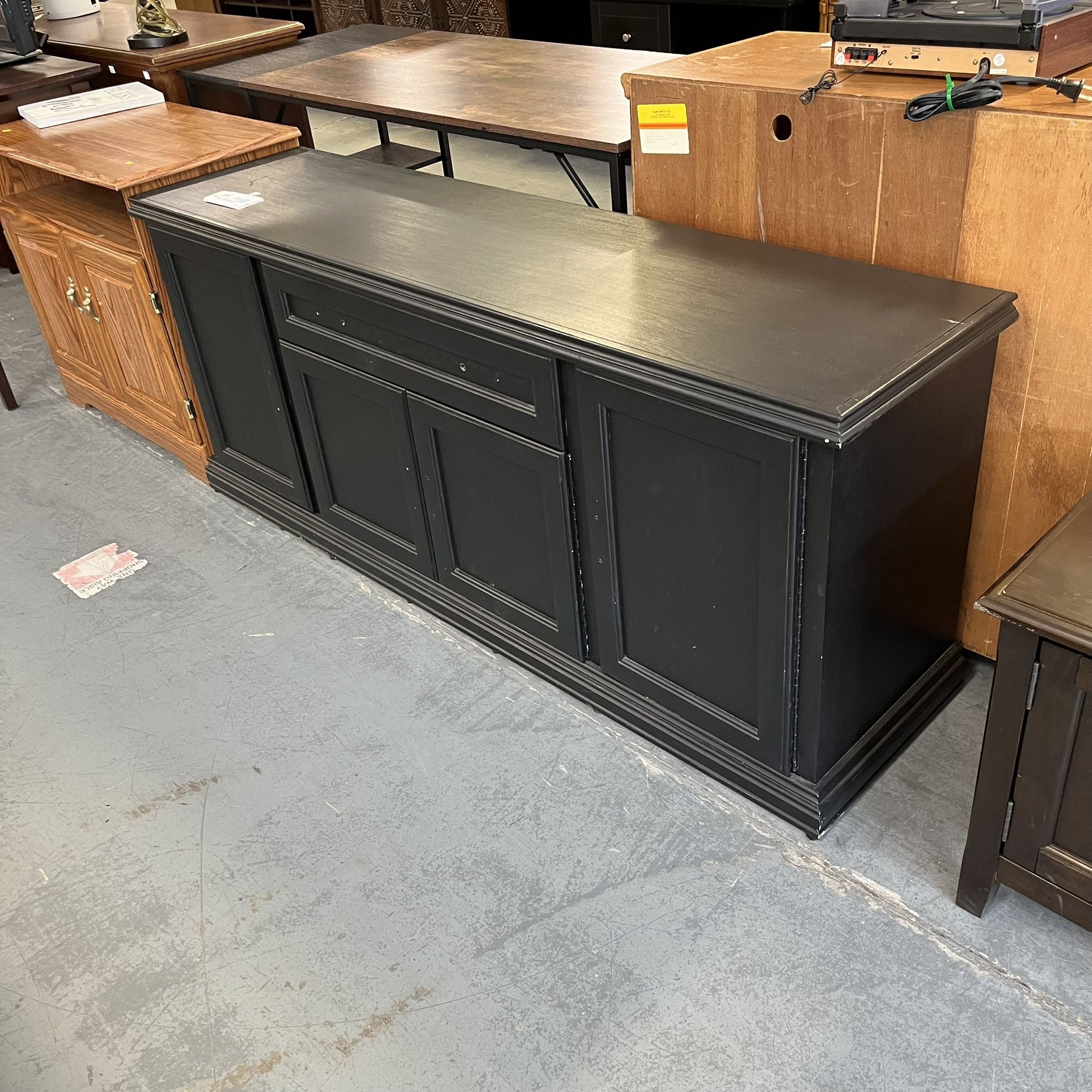 Black Tv Stand Cabinet (in Store)