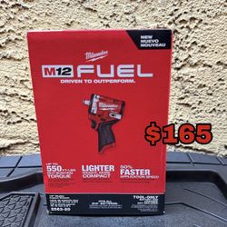 Milwaukee M12 FUEL 1/2" Stubby Impact Wrench 2563-20 (Tool-Only)