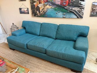 Teal Blue Modern Sofa for Sale