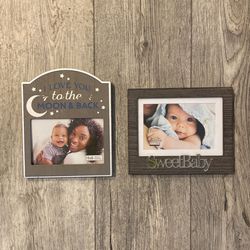2 4x6” Baby Photo Frames Brand New