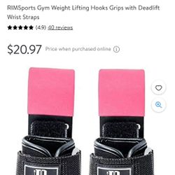 Gym Weight Lifting Hooks Grips with Deadlift 