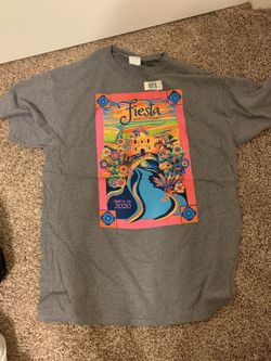 Fiesta San Antonio Texas Annual Festival Large T Shirt 2020 Gray