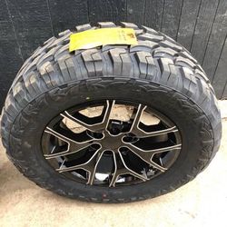 New 20” black Chevy wheels and New tires 20 Rims Rines negros Con Llantas Nuevas factory original stock take off oem oe offs takeoffs pull stocks 20s 