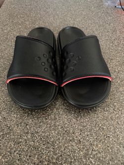 Air Jordan Slides Black & Red