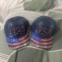 Two USA Hats Brand New