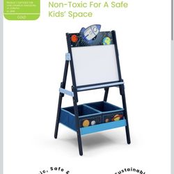 NEW Delta Children Space Adventures Wooden Activity Easel w/ Storage