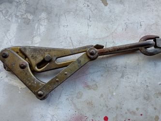 Cable Pulling Jaw Grip w/ Block And Tackle