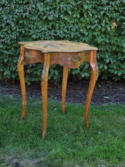 French Style Table with Brass details