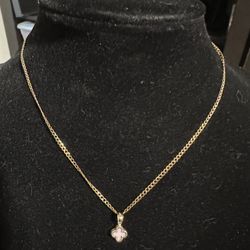 10k Chain And Pendant 16 Inch 