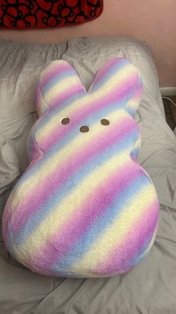 Jumbo Peeps Bunny Rainbow Plush - Tie Dye Marshmallow Toy
