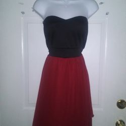Red/Blk Hi- LowDress