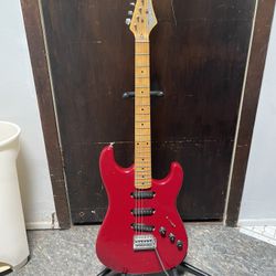 Vintage 1980s C. F. Martin SWG Stinger Strat Style Electric Guitar 