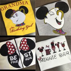 Disney shirts, Minnie Mickey, hubby, wifey