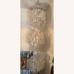 Vintage Mid-Mod Verner Panton-Style Shell Lamp Chandelier New in Crate!