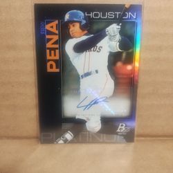 2020 Bowman Platinum Top Prospects Auto Jeremy Pena #TOP-52-Houston Astros