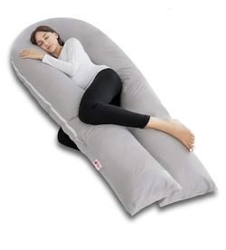 Meiz Pregnancy Pillows for Sleeping, Full Body Pregnancy Pillow with 300TC Comfy Pillow