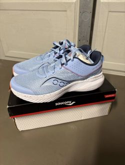 Saucony Kinvara 14 LTT GS running shoes in light blue