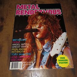 Rare 1986 Metal Rendezvous Magazine 