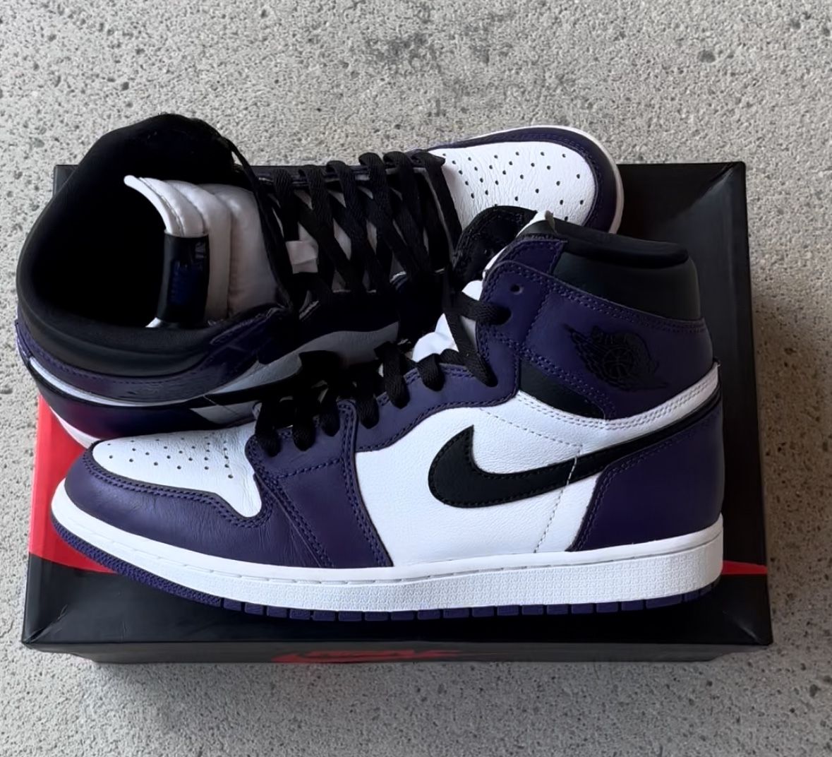 Jordan 1 Court Purple White