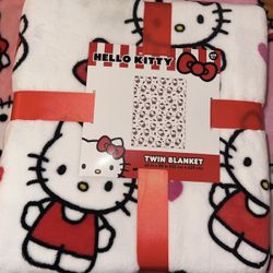 Twin Size Hello Kitty Blanket 