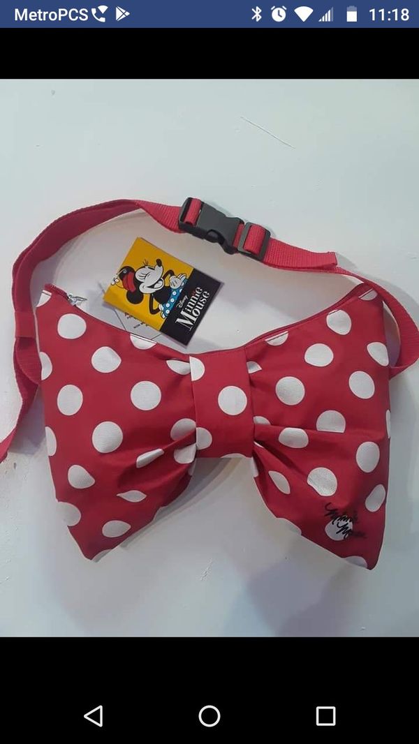 minnie bow fanny pack