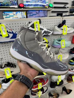 AIR JORDAN 11 RETRO COOL GREY MEN’S SNEAKERS SIZE 10.5 USED NO BOX