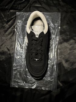 Black Mesh Low-Top Sneaker