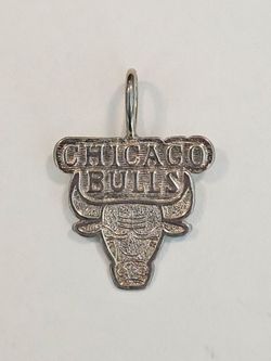Vintage Chicago Bulls NBA Gold Plated .925 Sterling Silver Pendant