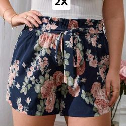 New women's shorts size 2X