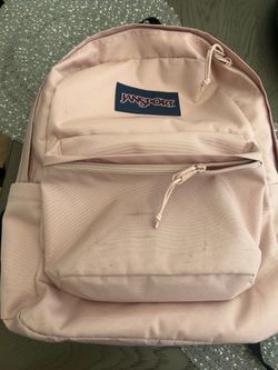 Light pink Jansport backpack