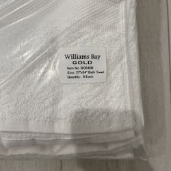 BRAND NEW Lodgmate Williams Bay Gold Large Bath Towels (27”x54”)