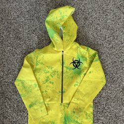 Kids Biohazard Hoodie - Yellow and Green