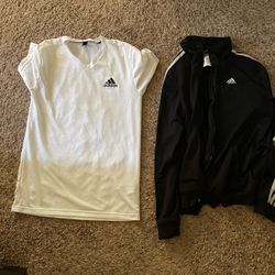 Adidas Jacket And Shirt Size Small