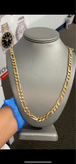 14k Cuban figaro chain-66.8g