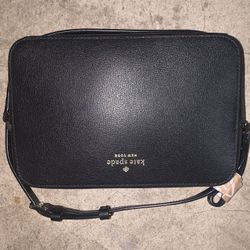 Kate Spade Harper Black Leather Crossbody Brand New