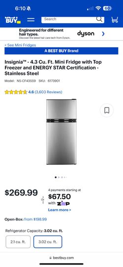 Mini Fridge Stainless Steel