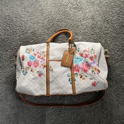 White Floral Steve Madden Travel Bag