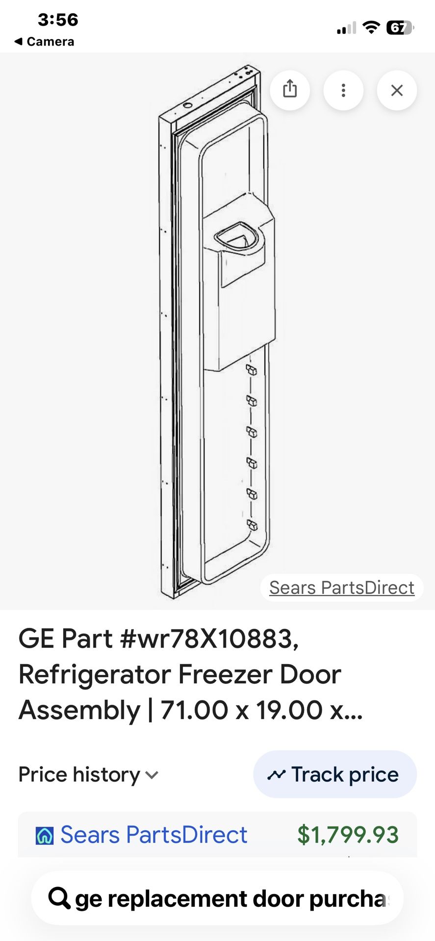 Two Doors For A GE 25.3 Fridge