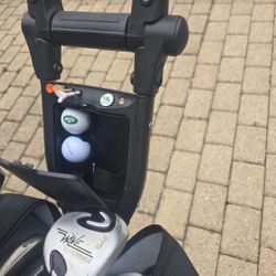 Golf Club Set, Golf Bag and Folding Golf Push Cart PRN your choice  - - Read Description - - Make An Offer