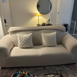 Couch With Couch Cover 
