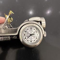 Vintage Timex Collector Mini Clock Car 