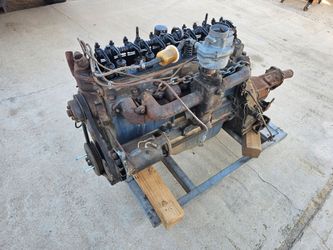 Chevy 235 motor & transmission
