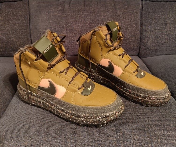 Nike Men's Air Force 1 Boots NN Brown Kelp